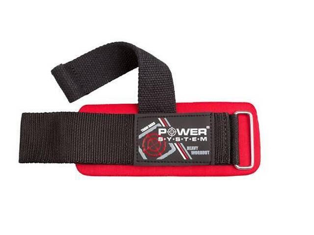 Лямки для тяги з валіком Power System PS-3350 Power Pin Black/Red - Фото 3