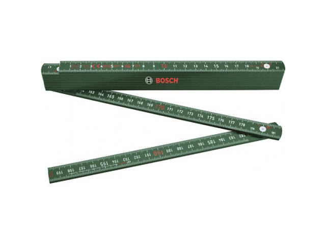 Лінійка будівельна Bosch складна пластик, 2000мм (1.600.A02.ET4) - Фото 1
