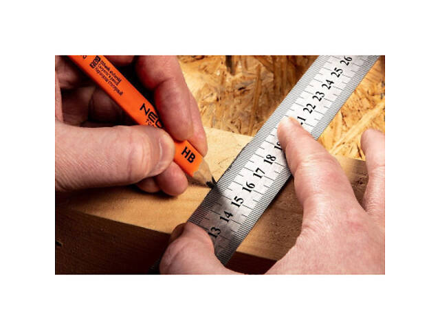 Лінійка будівельна Neo Tools нержавіюча сталь, 750мм (72-217) - Фото 6