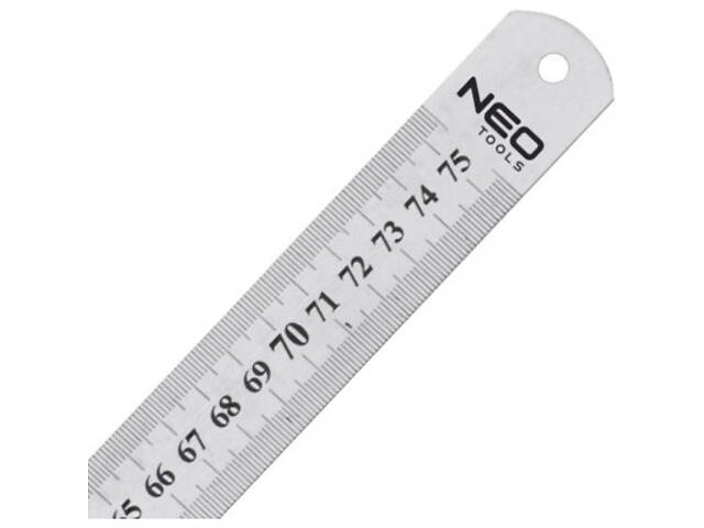Лінійка будівельна Neo Tools нержавіюча сталь, 750мм (72-217) - Фото 2