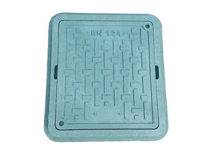 Люк прямоугольный садовый кр. 540х490 мм 'Тетрис' зеленый Воюс