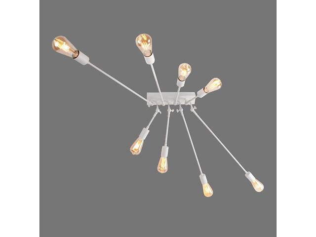 Люстра металева виробництво Sirius PR 1062/8 (білий) - Фото 2