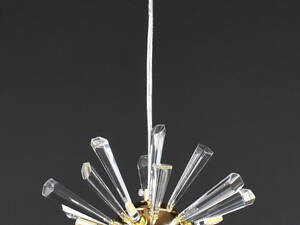 Люстра підвісна на 8 лампочок 28189 Латунь 30-140х24х24 см.