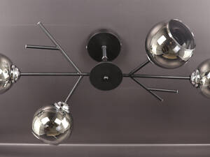 Люстра потолочная на 4 лампочки 25019 Черный 34х35х75 см.