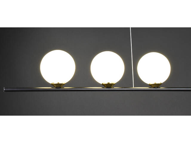 Люстра стельова на 4 лампочки 28022 Латунь 47-77х18х122 см. - Фото 4