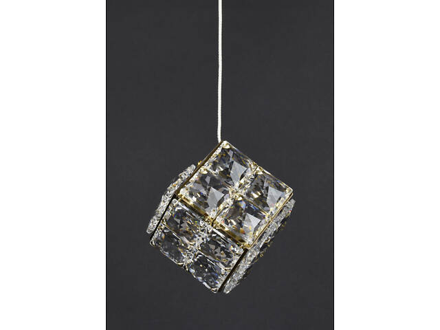 Люстра светодиодная подвесная LED светильник для квартиры на потолок лэд 28211 Латунь 18-150х15х15 см. - Фото 6