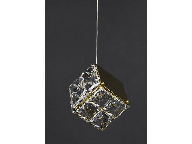 Люстра светодиодная подвесная LED светильник для квартиры на потолок лэд 28211 Латунь 18-150х15х15 см. - Фото 7