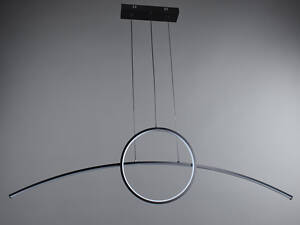 Люстра світлодіодна підвісна LED світильник для квартири на стелю лед 28218 Чорний 35-130х6х105 см.