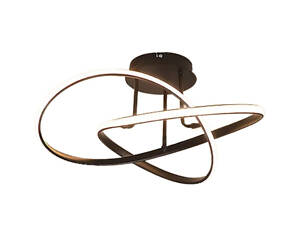 Люстра світлодіодна стельова PJ866 (Чорний) 60см