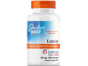 Лютеин для зрения Doctors Best Lutein 20 мг 180 капс