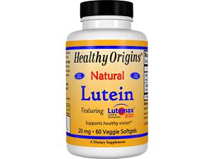 Лютеин, Lutein, Healthy Origins, 20 мг, 60 кап.