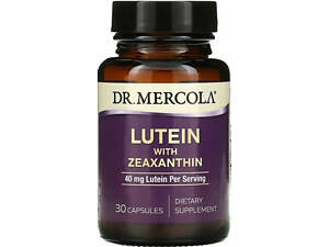 Лютеин с зеаксантином для зрения Dr. Mercola Lutein with Zeaxanthin 40 мг 30 капс