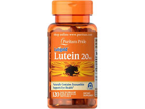 Лютеин с зеаксантином для зрения Puritan's Pride Lutein 20 мг 120 гел капс