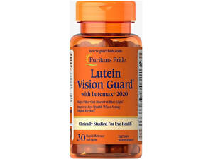 Лютеин с зеаксантином и цинком для зрения Puritan's Pride Lutein Vision Guard 30 гел капс