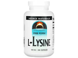 Лізин Source Naturals L-Lysine 500 мг 200 капсул