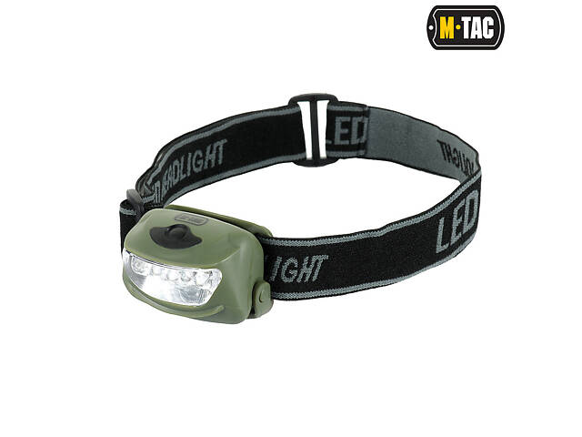 M-TAC ФОНАРИК НАЛОБНЫЙ 4+1 LED OLIVE - Фото 1