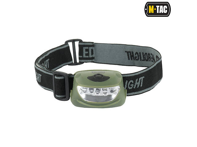 M-TAC ФОНАРИК НАЛОБНЫЙ 4+1 LED OLIVE - Фото 2