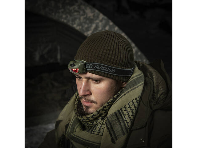 M-TAC ФОНАРИК НАЛОБНЫЙ 4+1 LED OLIVE - Фото 10