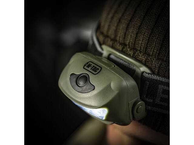 M-TAC ФОНАРИК НАЛОБНЫЙ 4+1 LED OLIVE - Фото 12