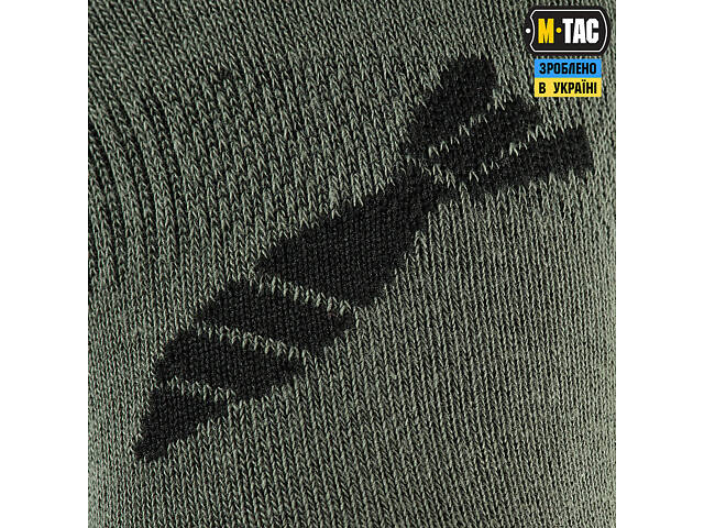 M-TAC ШКАРПЕТКИ ЛІТНІ ЛЕГКІ MORTAR BOMBS OLIVE - Фото 6