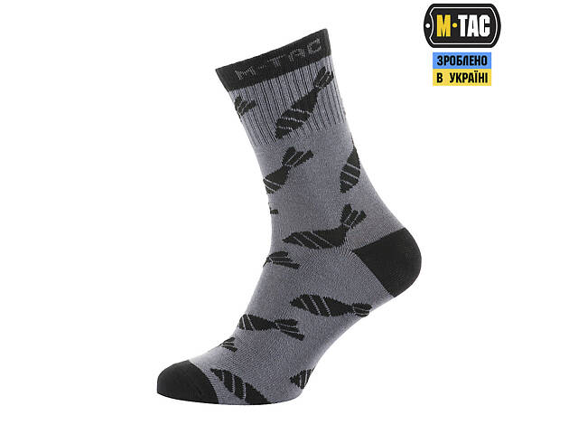 M-TAC НОСКИ ЛЕГКИЕ MK.3 MORTAR BOMBS DARK GREY - Фото 3