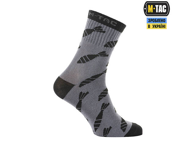 M-TAC НОСКИ ЛЕГКИЕ MK.3 MORTAR BOMBS DARK GREY - Фото 4