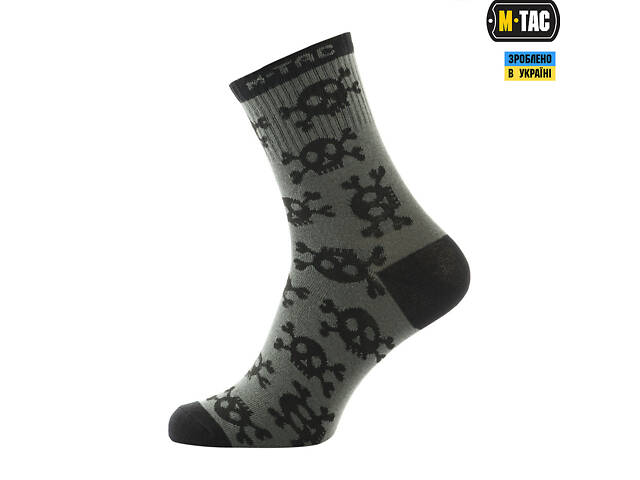 M-TAC НОСКИ ЛЕГКИЕ MK.3 PIRATE SKULL OLIVE - Фото 4