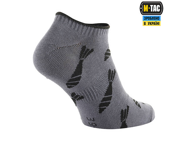 M-TAC НОСКИ ЛЕТНИЕ ЛЕГКИЕ MORTAR BOMBS DARK GREY - Фото 4