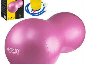 М'яч для фітнесу (арахіс) 4FIZJO Air Ball Peanut 45 x 90 см Anti-Burst Pink (P-5907739318565)