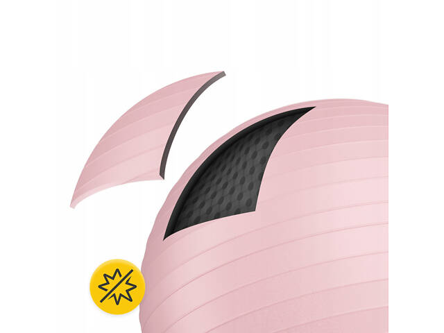 М'яч для фітнесу (фітбол) 4FIZJO 85 см Anti-Burst Pink (P-5907739317421) - Фото 6