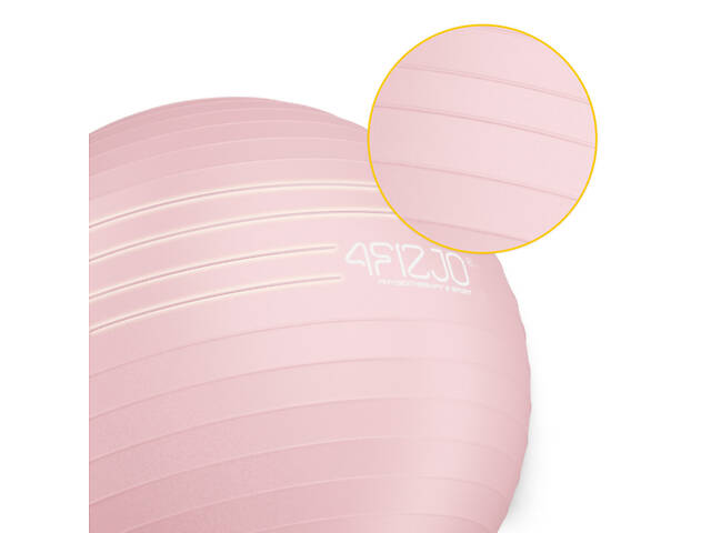 М'яч для фітнесу (фітбол) 4FIZJO 85 см Anti-Burst Pink (P-5907739317421) - Фото 3
