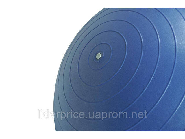 Мяч для фитнеса (фитбол) полумассажный PowerPlay 4003 Ø65 cm Gymball Синий + помпа, Оригинал! - Фото 2
