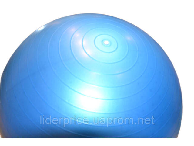 Мяч для фитнеса (фитбол) полумассажный PowerPlay 4003 Ø65 cm Gymball Синий + помпа, Оригинал! - Фото 10