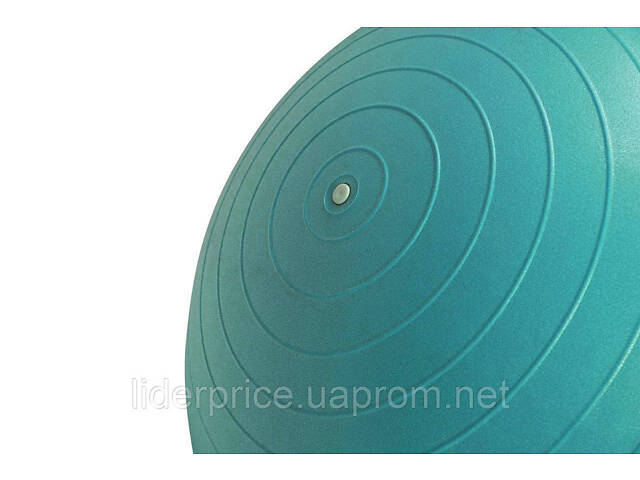 Мяч для фитнеса (фитбол) полумассажный PowerPlay 4003 Ø65 cm Gymball Зеленый + помпа, Оригинал! - Фото 3