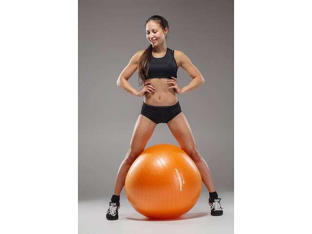 М'яч для фітнесу (фітбол) Power System PS-4012 Ø65 cm PRO Gymball Orange - Фото 2