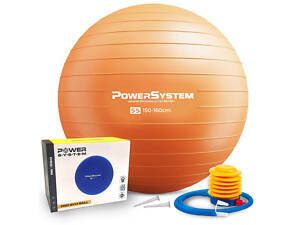 М'яч для фітнесу (фітбол) Power System PS-4011 Ø55 cm PRO Gymball Orange