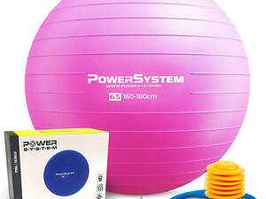 М'яч для фітнесу (фітбол) Power System PS-4012 Ø65 cm PRO Gymball Pink
