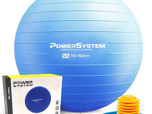 М'яч для фітнесу (фітбол) Power System PS-4011 Ø55 cm PRO Gymball Blue