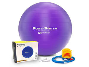 М'яч для фітнесу (фітбол) Power System PS-4013 Ø75 cm PRO Gymball Purple, Оригінал!