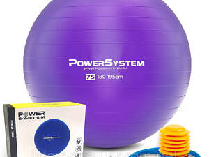 М'яч для фітнесу (фітбол) Power System PS-4013 Ø75 cm PRO Gymball Purple, Оригінал!