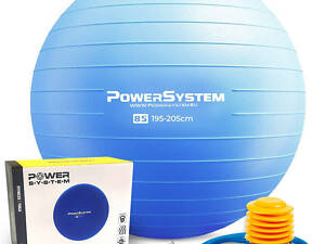 М'яч для фітнесу (фітбол) Power System PS-4018 Ø85 cm PRO Gymball Blue