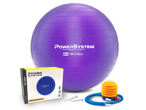 М'яч для фітнесу (фітбол) Power System PS-4018 Ø85 cm PRO Gymball Purple