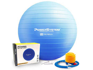 М'яч для фітнесу (фітбол) Power System PS-4011 Ø55 cm PRO Gymball Blue