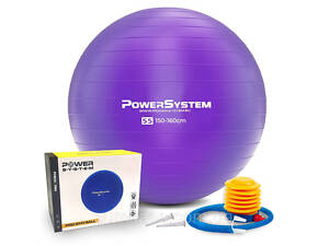 М'яч для фітнесу (фітбол) Power System PS-4011 Ø55 cm PRO Gymball Purple