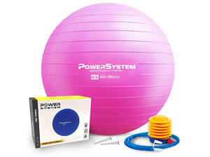 М'яч для фітнесу (фітбол) Power System PS-4012 Ø65 cm PRO Gymball Pink
