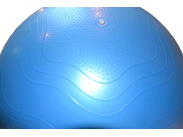 М'яч для фітнесу (фітбол) укріплений PowerPlay 4000 Ø65 cm Premium Gymball Anti-Burst Синій + помпа - Фото 4