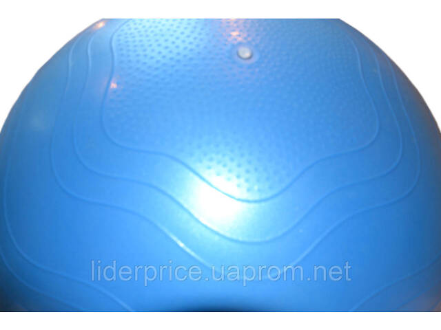 Мяч для фитнеса (фитбол) укрепленный PowerPlay 4000 Ø65 cm Premium Gymball Anti-Burst Синий + помпа, Оригинал! - Фото 4