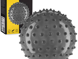 М'яч для пілатесу, йоги, реабілітації 4FIZJO 20 см (масажний) Black (P-5905973402330)