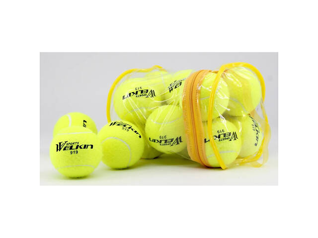 М'яч для великого тенісу Welkin 12 шт - Фото 5