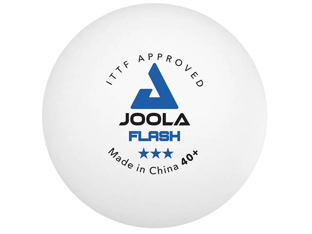 Мячи для настольного тенниса Joola Flash 40+ White 6 шт (40041) - Фото 1